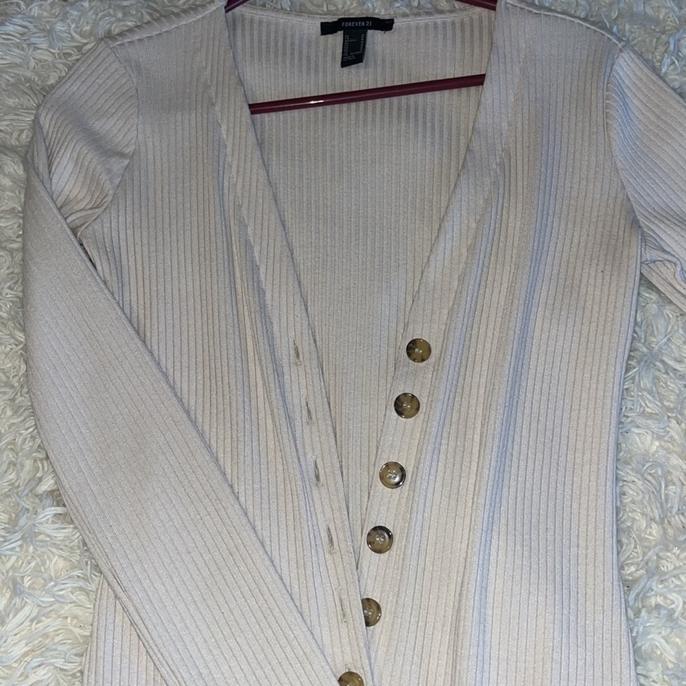 Long f21 button up dress